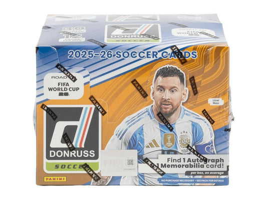 2025 - 26 Panini Donruss Road To FIFA World Cup 2026 Soccer Hobby Box | Columbia Sports Cards - Columbia Hobby - Sports Card Boxes - Toploaders - Card Savers