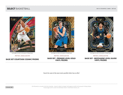 2025/26 Panini Select Basketball Blaster Hobby Box sell sheet 2