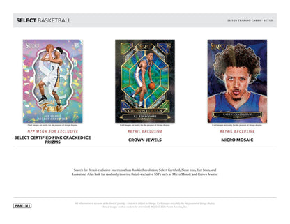 2025/26 Panini Select Basketball Blaster Hobby Box sell sheet 4