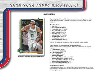 2025 - 26 Topps Basketball 7 - Pack Blaster Box | Columbia Sports Cards - Columbia Hobby - Sports Card Boxes - Toploaders - Card Savers