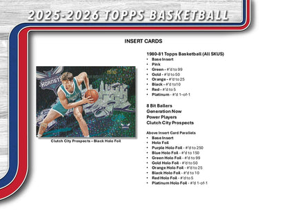 2025 - 26 Topps Basketball Mega Box | Columbia Sports Cards - Columbia Hobby - Sports Card Boxes - Toploaders - Card Savers