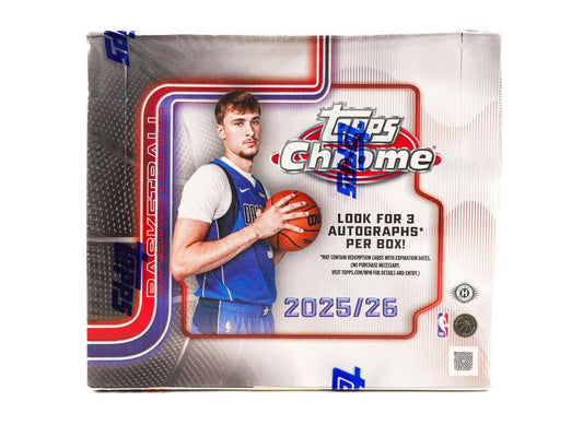 2025 - 26 Topps Chrome Basketball Hobby Jumbo Box | Columbia Sports Cards - Columbia Hobby - Sports Card Boxes - Toploaders - Card Savers
