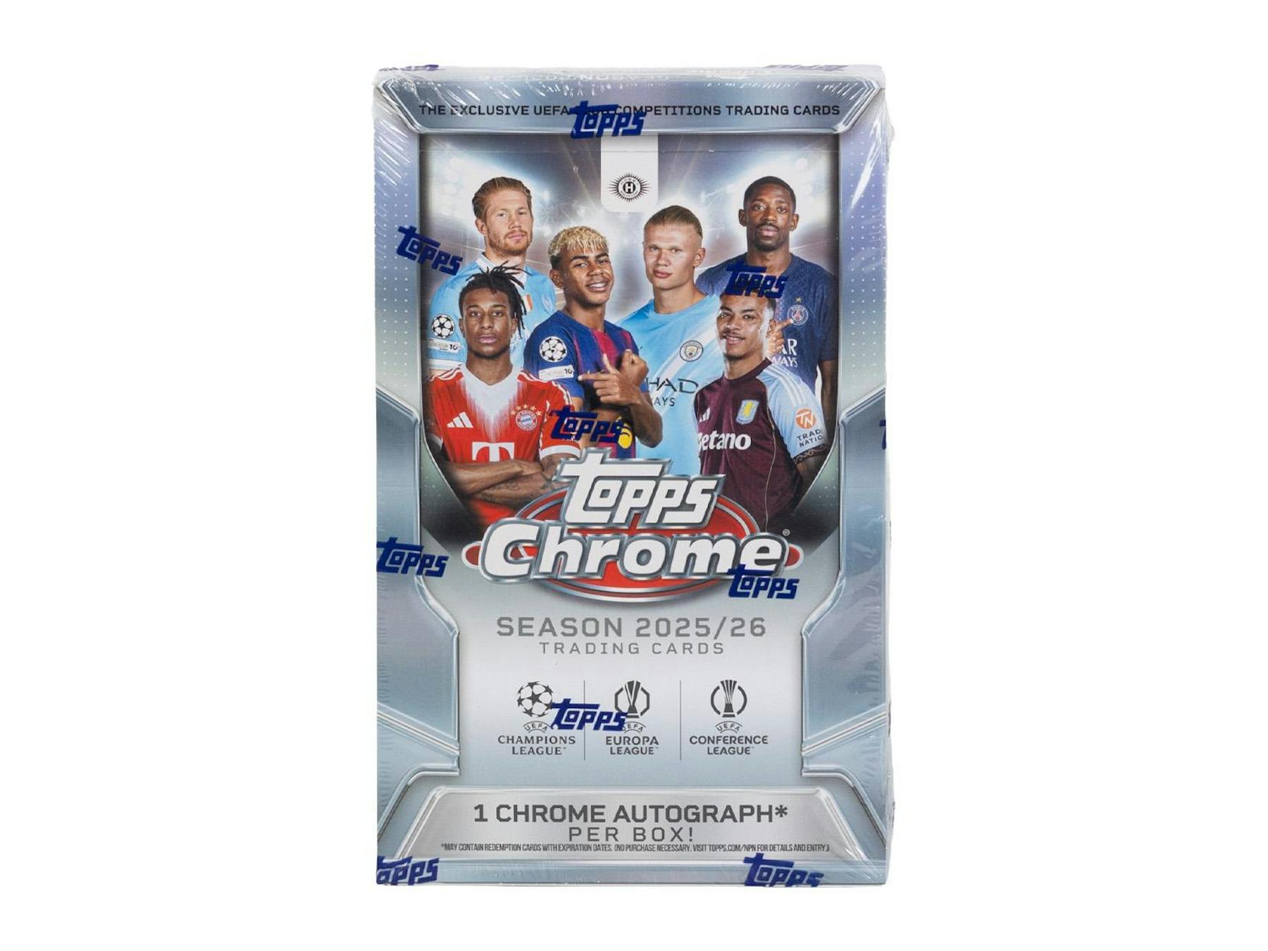 2025 - 26 Topps Chrome UEFA Club Competitions Soccer Hobby Box | Columbia Sports Cards - Columbia Hobby - Sports Card Boxes - Toploaders - Card Savers