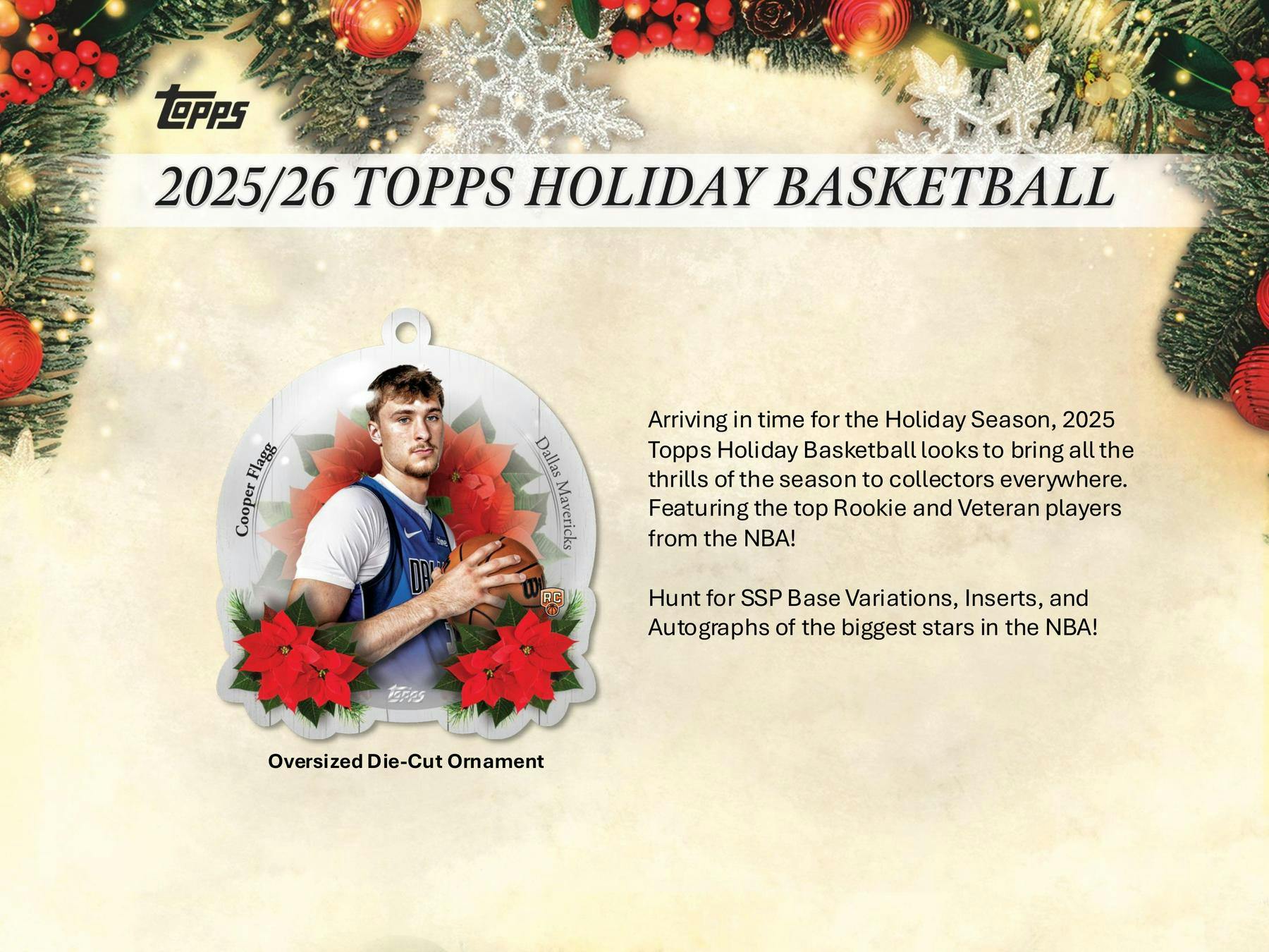 2025 - 26 Topps Holiday Basketball Mega Box | Columbia Sports Cards - Columbia Hobby - Sports Card Boxes - Toploaders - Card Savers
