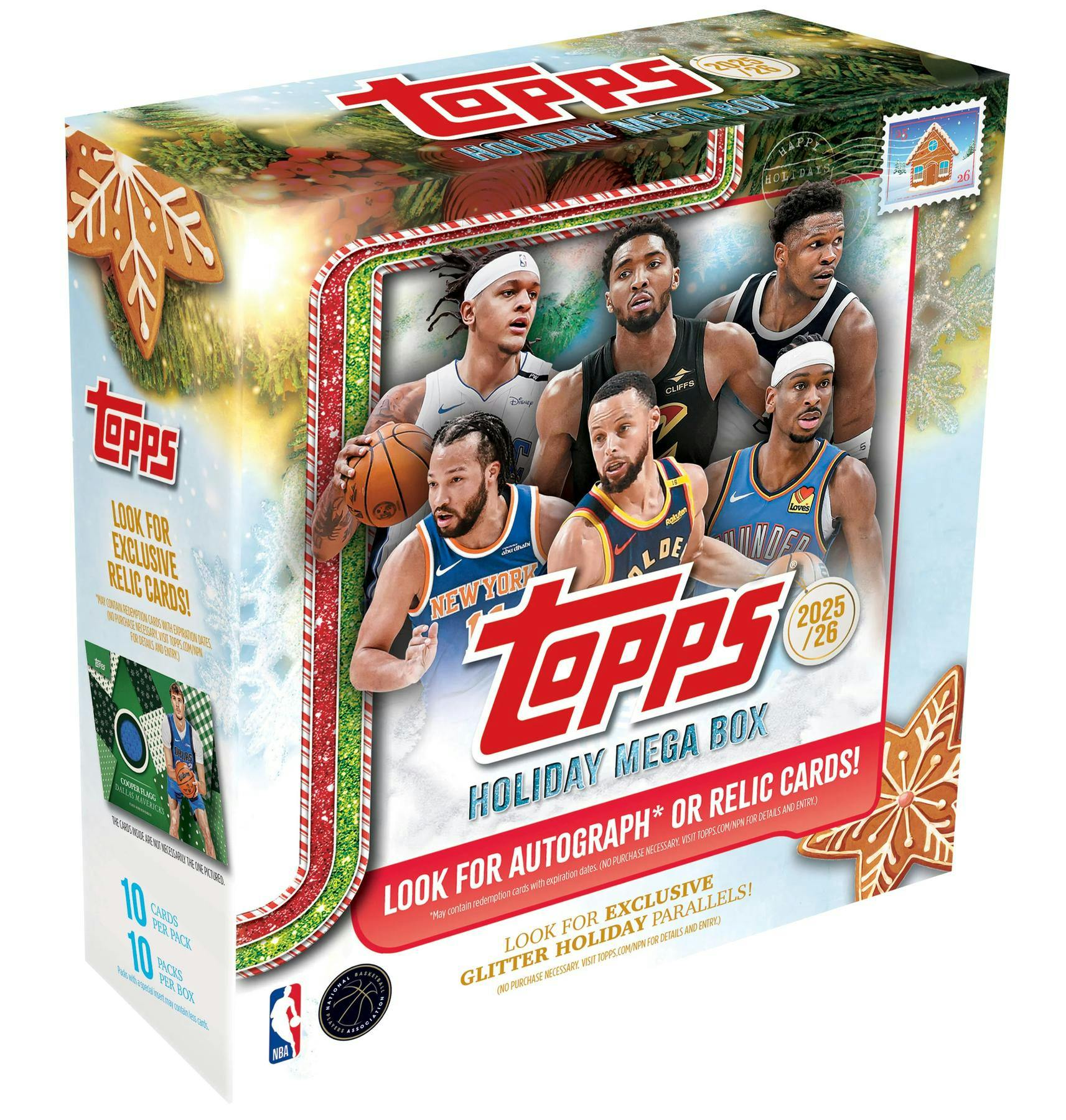 2025 - 26 Topps Holiday Basketball Mega Box | Columbia Sports Cards - Columbia Hobby - Sports Card Boxes - Toploaders - Card Savers