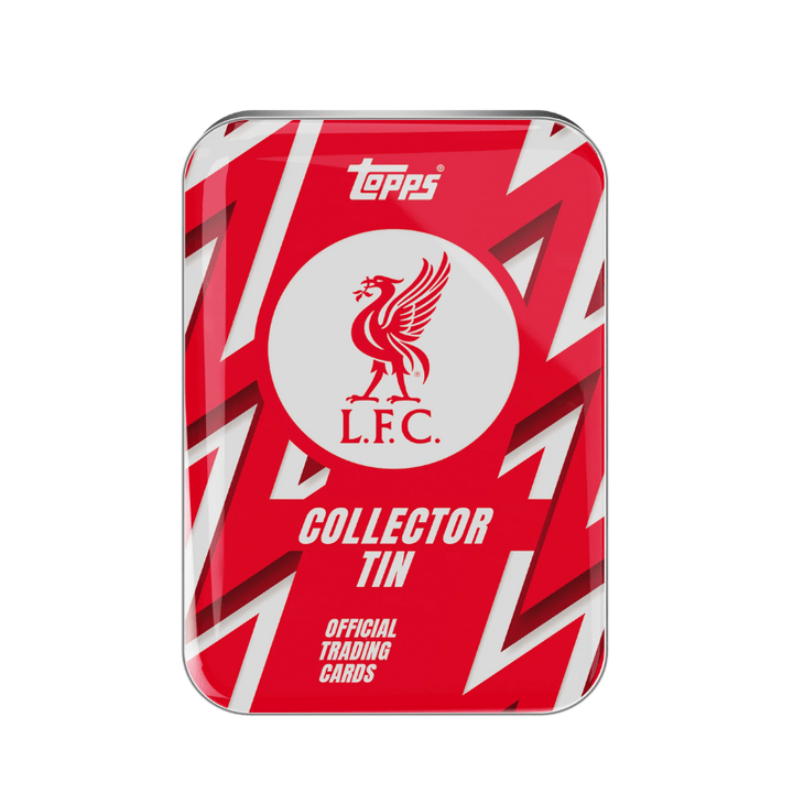 2025 - 26 Topps Liverpool Collector Tin | Columbia Sports Cards - Columbia Hobby - Sports Card Boxes - Toploaders - Card Savers