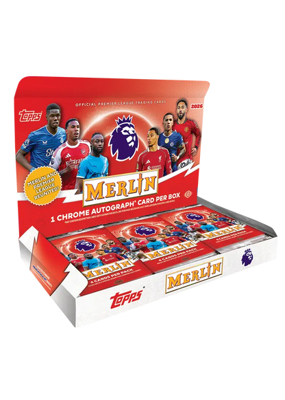 2025-26 Topps Merlin English Premier League Soccer Hobby Box | Columbia Sports Cards - Columbia Sports Cards