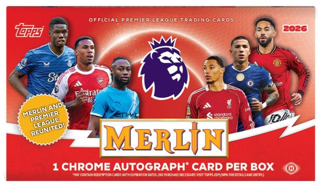 2025-26 Topps Merlin English Premier League Soccer Hobby Box | Columbia Sports Cards - Columbia Sports Cards