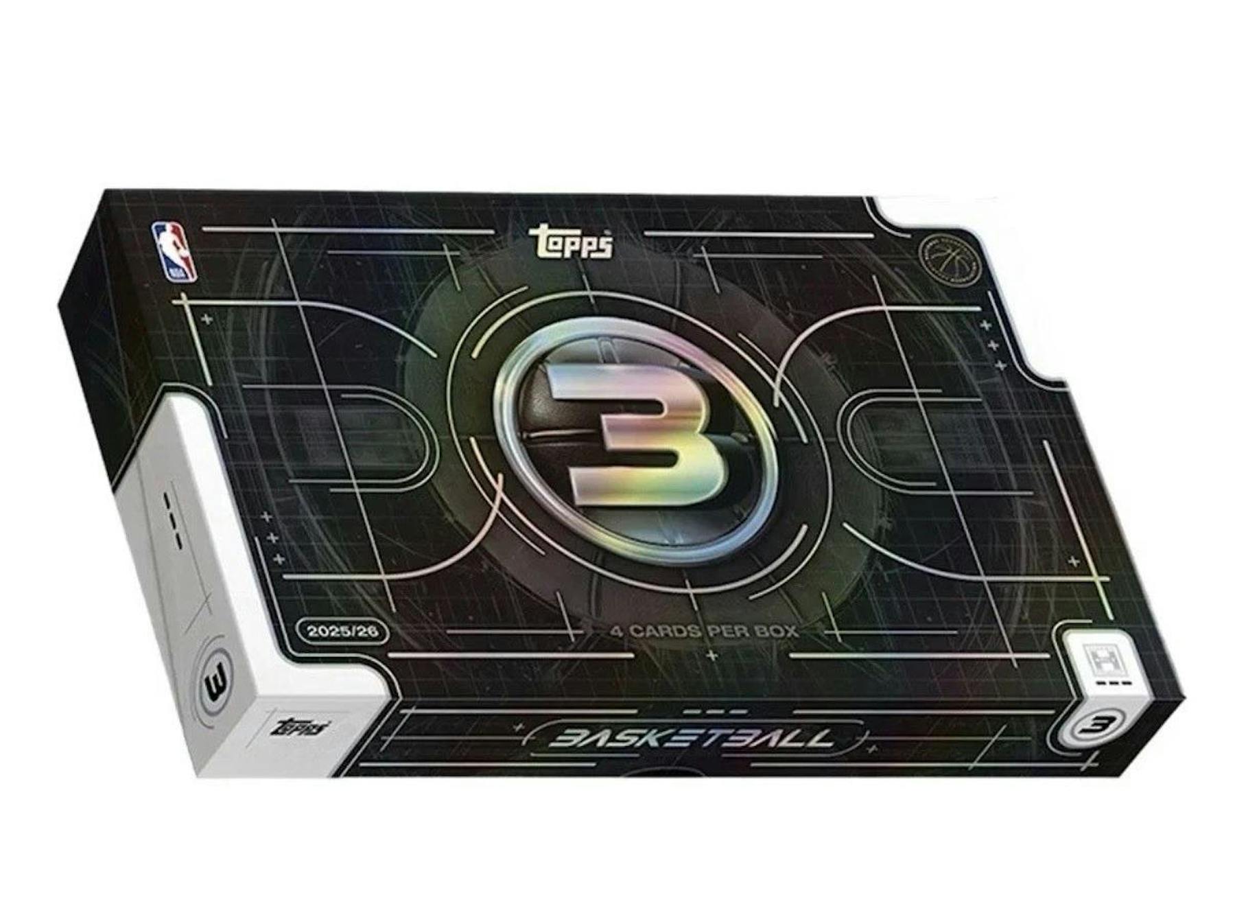 2025 - 26 Topps Three Basketball Hobby Box | Columbia Sports Cards - Columbia Hobby - Sports Card Boxes - Toploaders - Card Savers