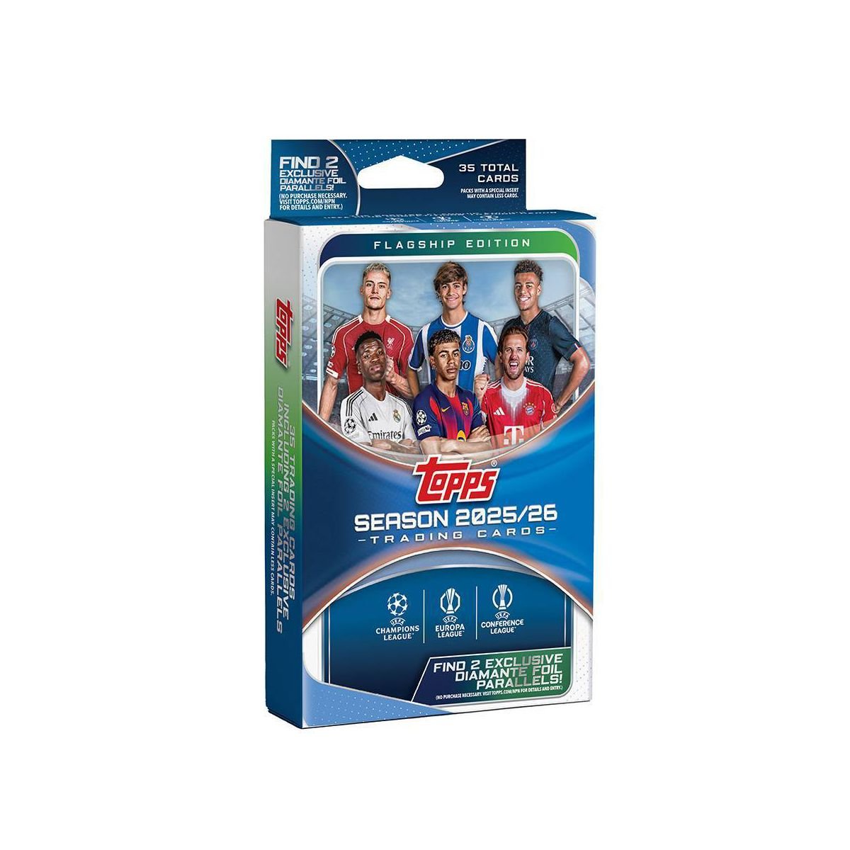 2025 - 26 Topps UEFA Club Competitions Flagship Soccer Hanger Box | Columbia Sports Cards - Columbia Hobby - Sports Card Boxes - Toploaders - Card Savers