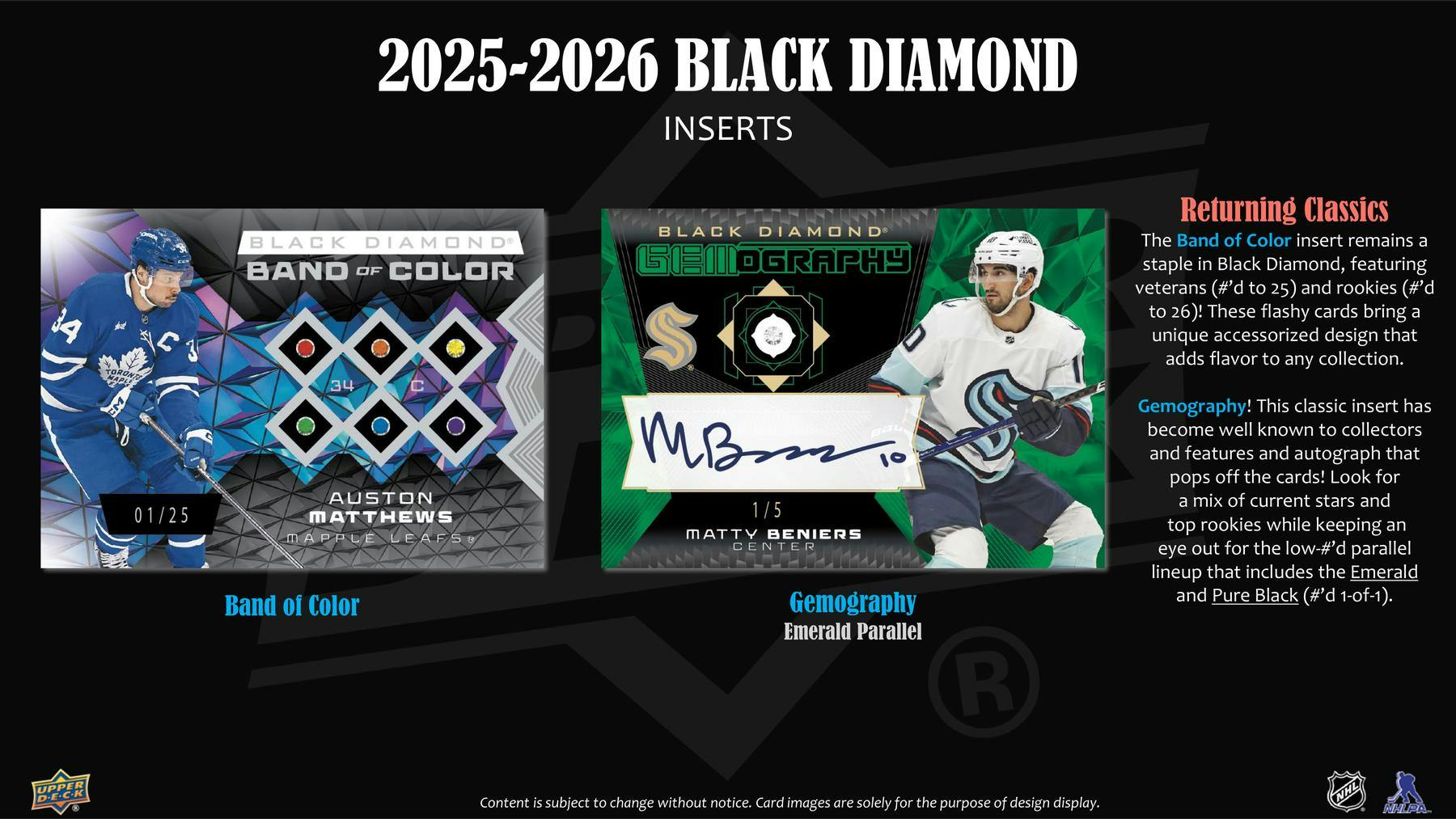 2025 - 26 Upper Deck Black Diamond Hockey Hobby Box - Columbia Hobby - Sports Card Boxes - Toploaders - Card Savers