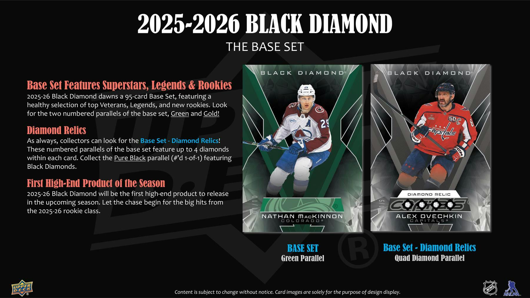 2025 - 26 Upper Deck Black Diamond Hockey Hobby Box - Columbia Hobby - Sports Card Boxes - Toploaders - Card Savers