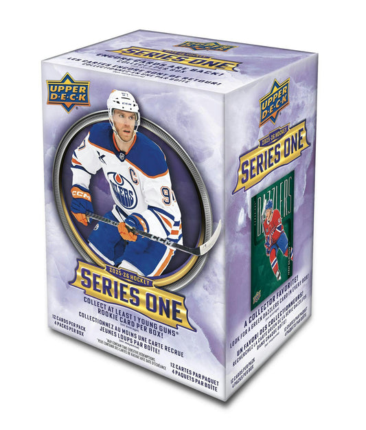 2025 - 26 Upper Deck Series 1 Hockey Blaster Box - Columbia Hobby - Sports Card Boxes - Toploaders - Card Savers