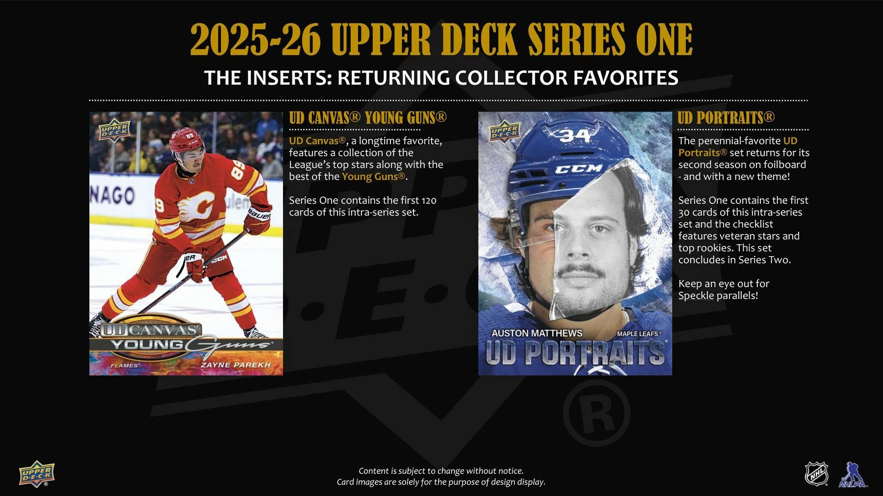 2025 - 26 Upper Deck Series 1 Hockey Tin Box - Columbia Hobby - Sports Card Boxes - Toploaders - Card Savers
