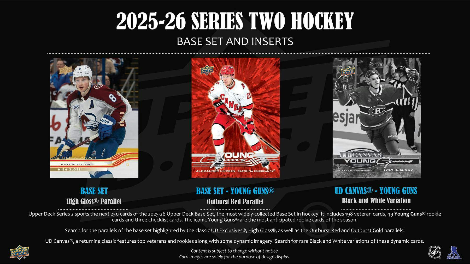2025 - 26 Upper Deck Series 2 Hockey Hobby Box - Columbia Hobby - Sports Card Boxes - Toploaders - Card Savers