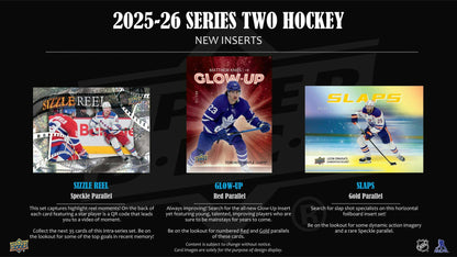 2025 - 26 Upper Deck Series 2 Hockey Hobby Box - Columbia Hobby - Sports Card Boxes - Toploaders - Card Savers