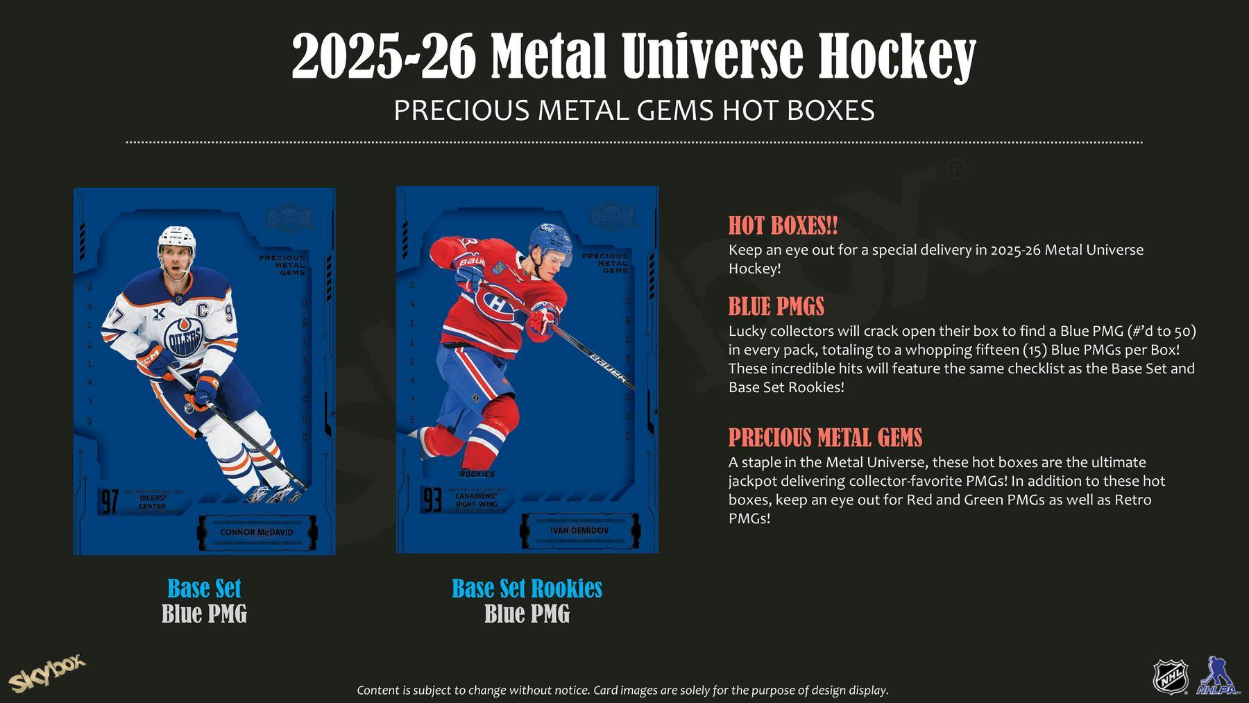 2025 - 26 Upper Deck Skybox Metal Universe Hockey Hobby Box - Columbia Hobby - Sports Card Boxes - Toploaders - Card Savers