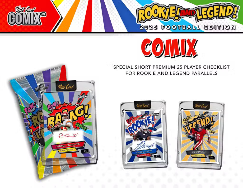 2025 Wild Card Comix Rookie & Legend Football Hobby | Columbia Sports Cards