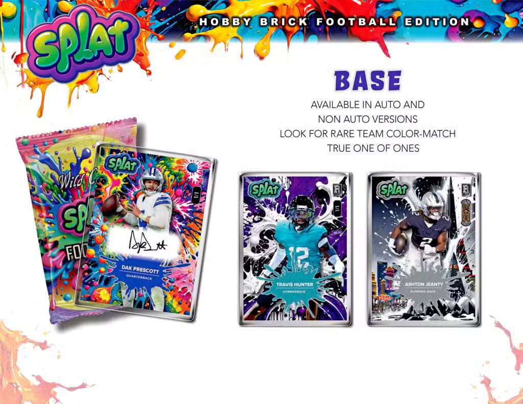 2025 Wild Card Splat Football Cards Breakers Brick Box | Columbia