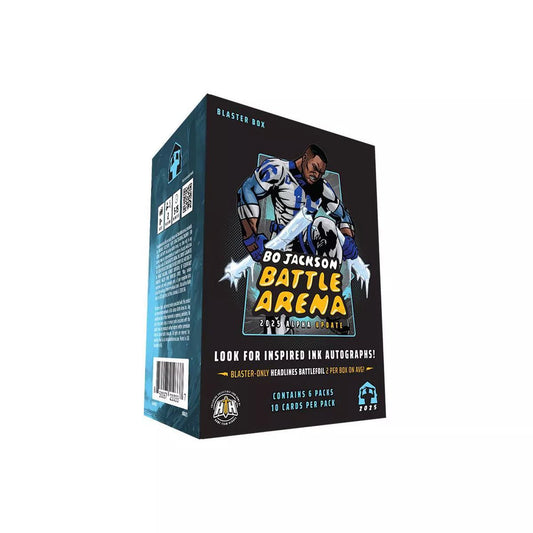 2025 Bo Jackson Battle Arena Alpha Update Trading Card Blaster Box - Columbia Hobby - Sports Card Boxes - Toploaders - Card Savers