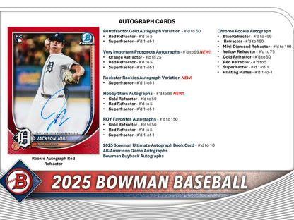2025 Bowman Baseball Breaker Delight Box - Columbia Hobby - Sports Card Boxes - Toploaders - Card Savers