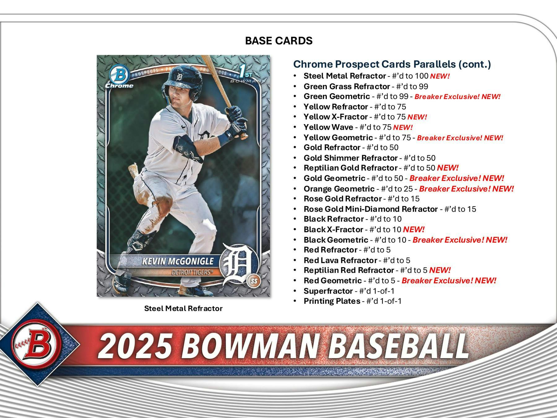 2025 Bowman Baseball Breaker Delight Box - Columbia Hobby - Sports Card Boxes - Toploaders - Card Savers