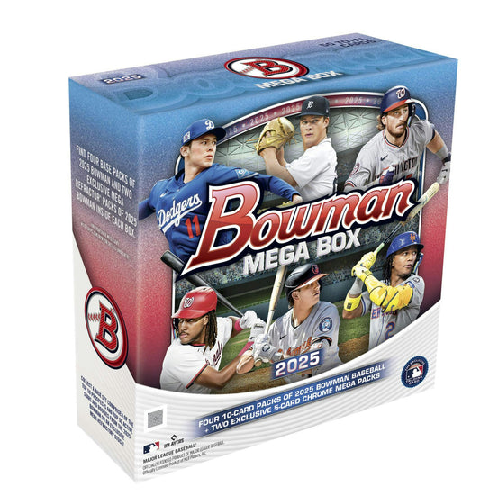 2025 Bowman Baseball Mega Box - Columbia Hobby - Sports Card Boxes - Toploaders - Card Savers