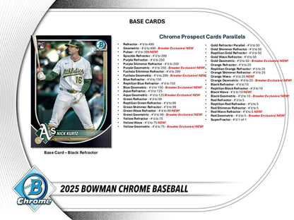 2025 Bowman Chrome Baseball Breaker Delight Box | Columbia Sports Cards - Columbia Hobby - Sports Card Boxes - Toploaders - Card Savers