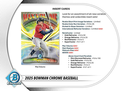 2025 Bowman Chrome Baseball Breaker Delight Box | Columbia Sports Cards - Columbia Hobby - Sports Card Boxes - Toploaders - Card Savers