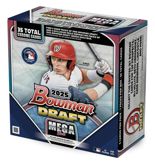 2025 Bowman Draft Baseball Mega Box | Columbia Sports Cards - Columbia Hobby - Sports Card Boxes - Toploaders - Card Savers