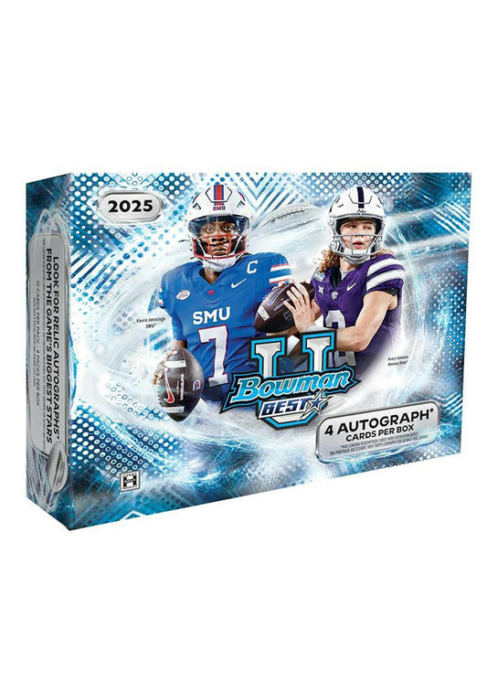 2025 Bowman University Best Football Hobby Box | Columbia Sports Cards - Columbia Hobby - Sports Card Boxes - Toploaders - Card Savers