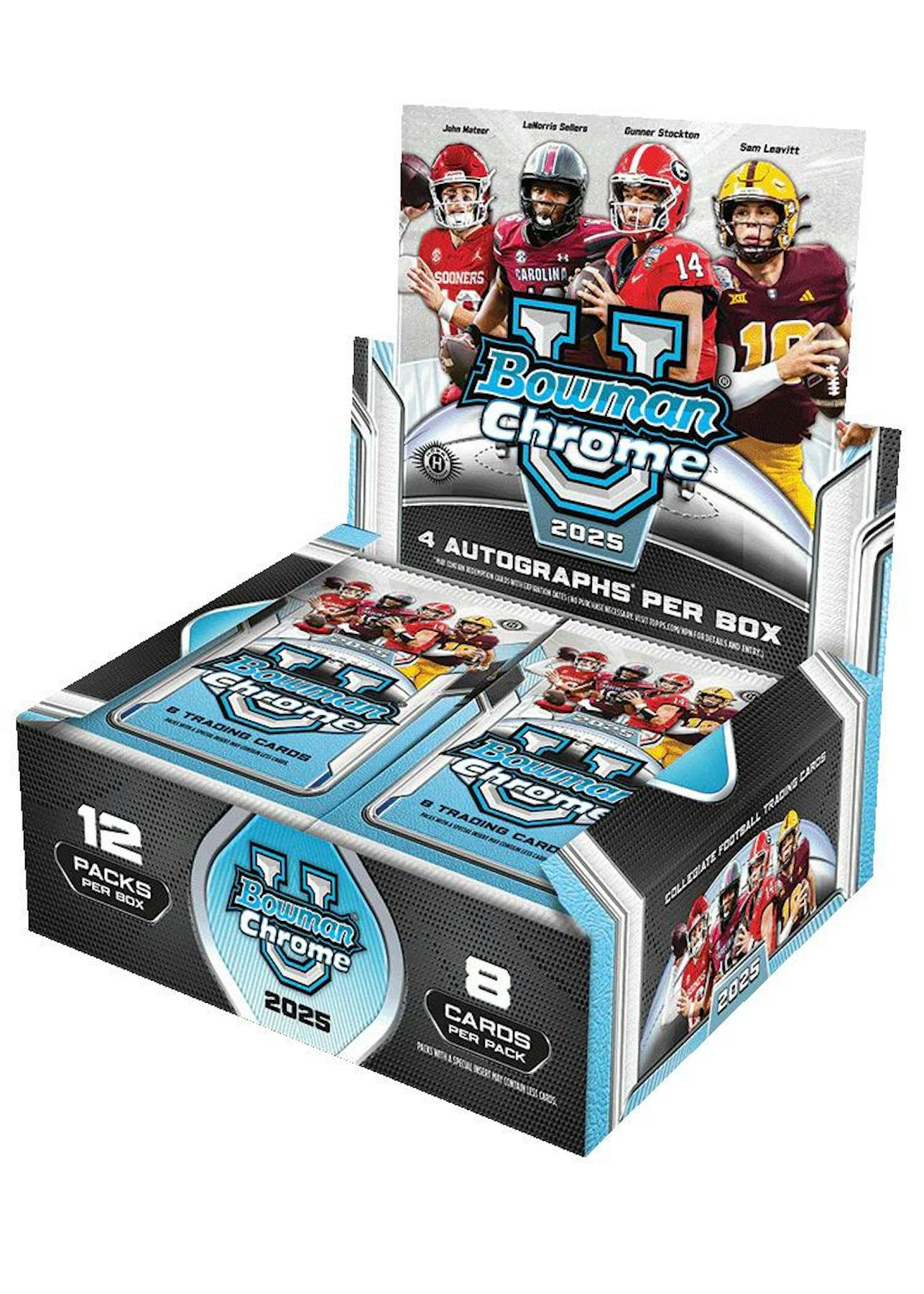 2025 Bowman University Chrome Football Hobby Jumbo Box | Columbia Sports Cards - Columbia Hobby - Sports Card Boxes - Toploaders - Card Savers