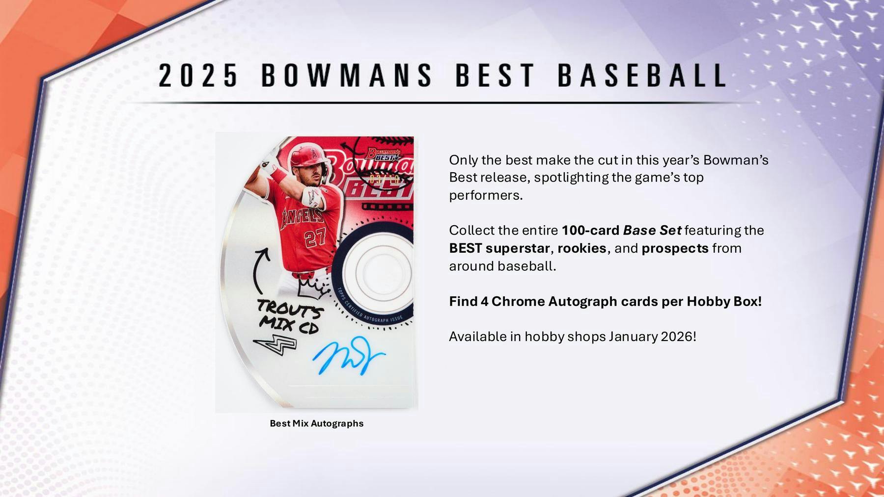 2025 Bowman’s Best Baseball Hobby Box | Columbia Sports Cards - Columbia Hobby - Sports Card Boxes - Toploaders - Card Savers