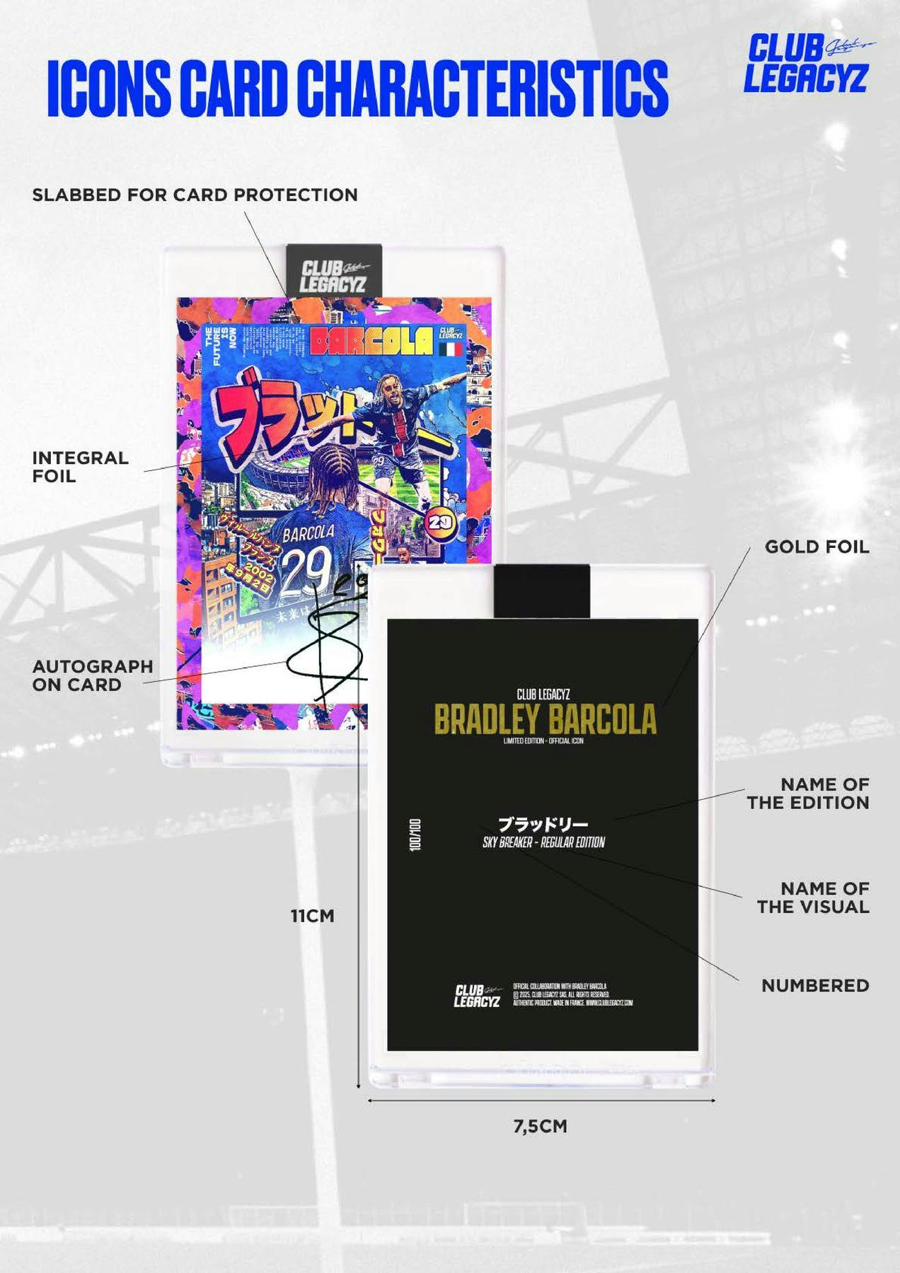 2025 Club Legacyz Icons Soccer Second Edition Hobby Box | Columbia