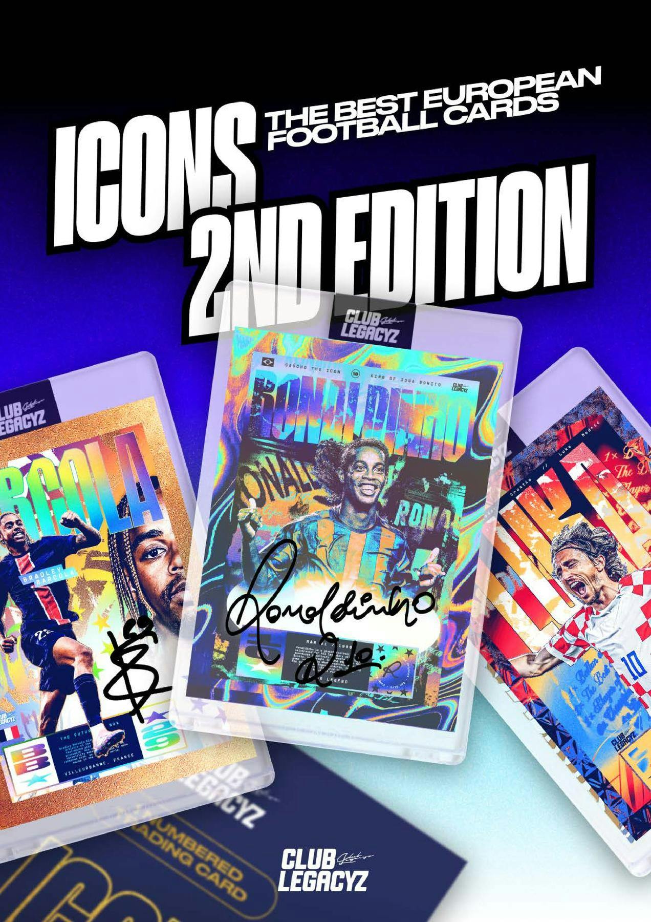 2025 Club Legacyz Icons Soccer Second Edition Hobby Box | Columbia Sports Cards - Columbia Hobby - Sports Card Boxes - Toploaders - Card Savers