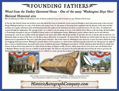 2025 Historic Autographs Founding Fathers Trading Cards Hobby Box - Columbia Hobby - Sports Card Boxes - Toploaders - Card Savers