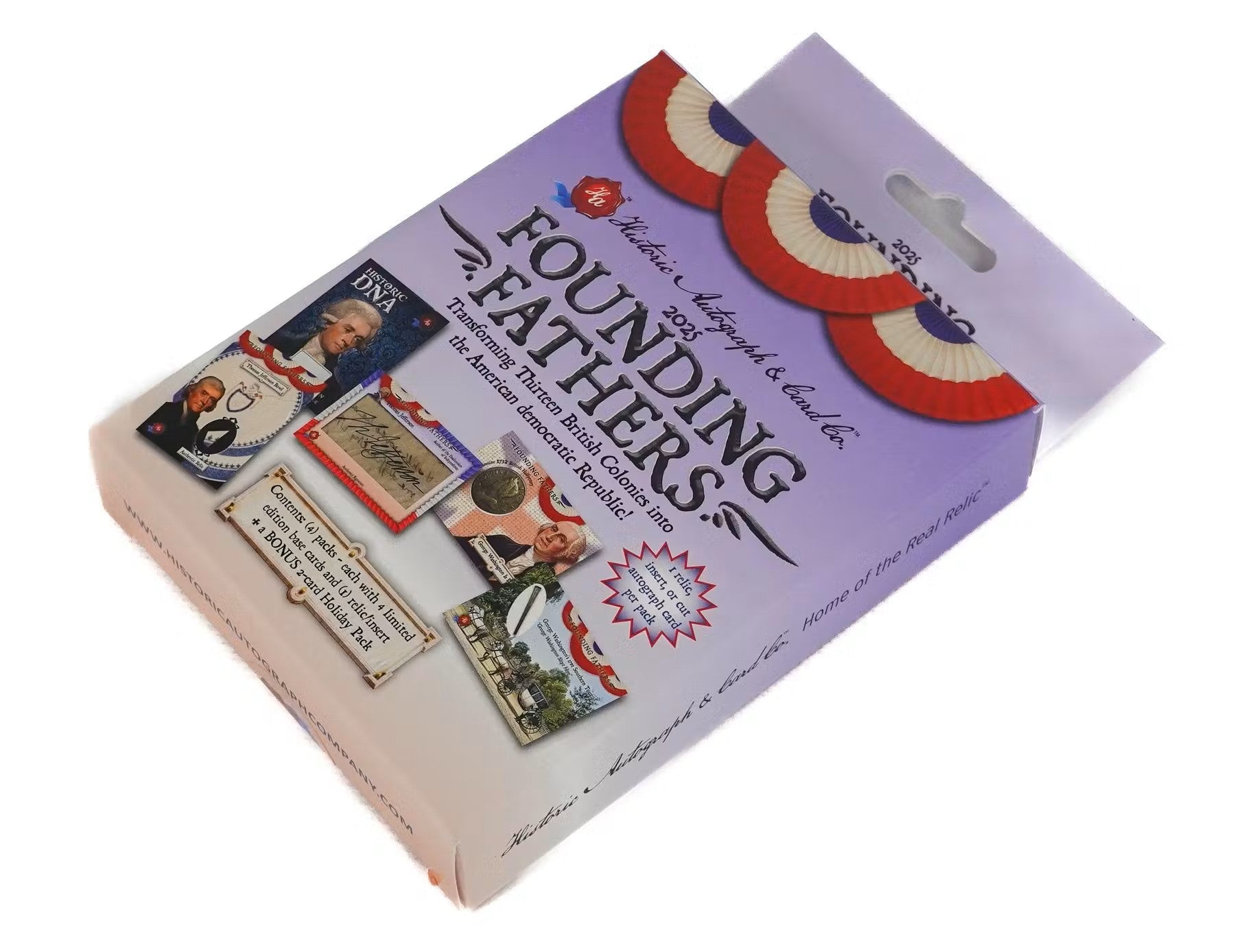 2025 Historic Autographs Founding Fathers Trading Cards Hobby Box - Columbia Hobby - Sports Card Boxes - Toploaders - Card Savers