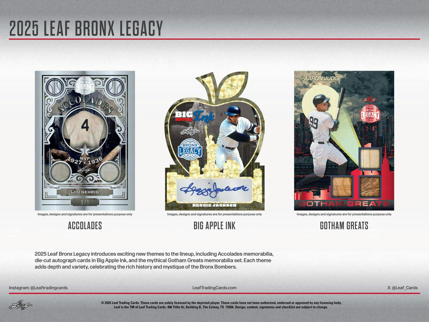 2025 Leaf Bronx Legacy Baseball Hobby Box | Columbia Sports Cards - Columbia Hobby - Sports Card Boxes - Toploaders - Card Savers