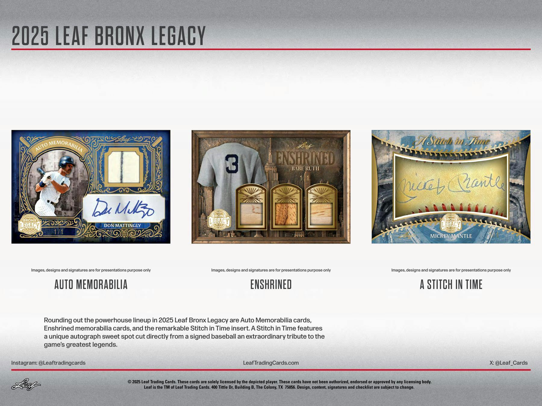 2025 Leaf Bronx Legacy Baseball Hobby Box | Columbia Sports Cards - Columbia Hobby - Sports Card Boxes - Toploaders - Card Savers