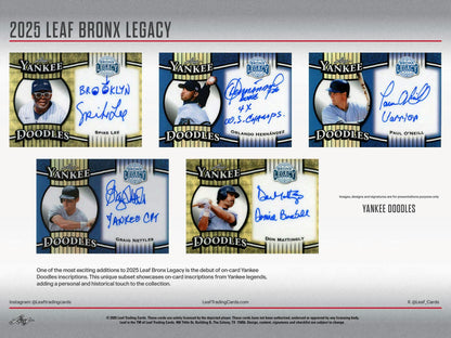2025 Leaf Bronx Legacy Baseball Hobby Box | Columbia Sports Cards - Columbia Hobby - Sports Card Boxes - Toploaders - Card Savers