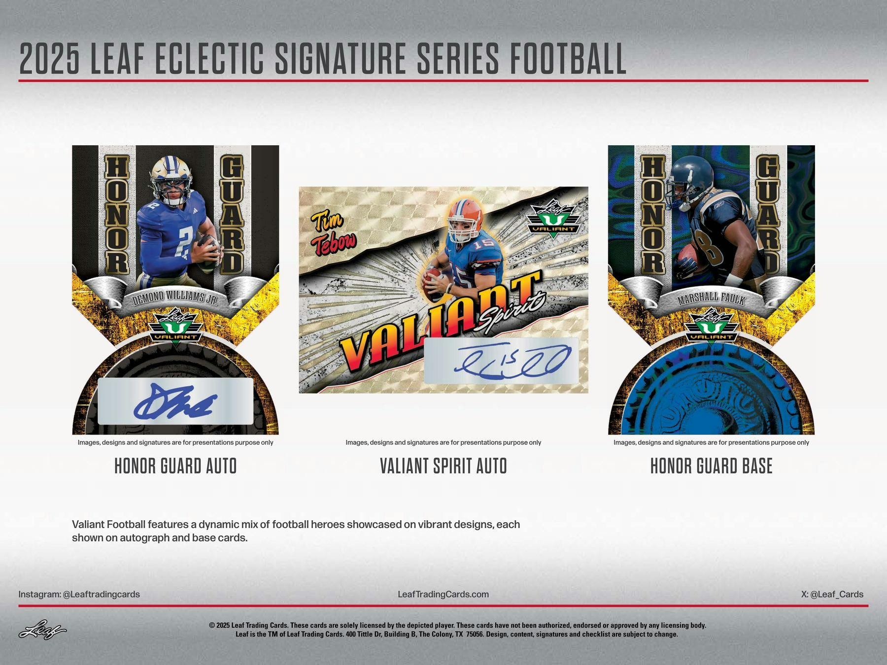 2025 Leaf Eclectic Signature Series Football Hobby Box | Columbia Sports Cards - Columbia Hobby - Sports Card Boxes - Toploaders - Card Savers