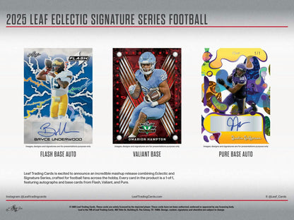 2025 Leaf Eclectic Signature Series Football Hobby Box | Columbia Sports Cards - Columbia Hobby - Sports Card Boxes - Toploaders - Card Savers