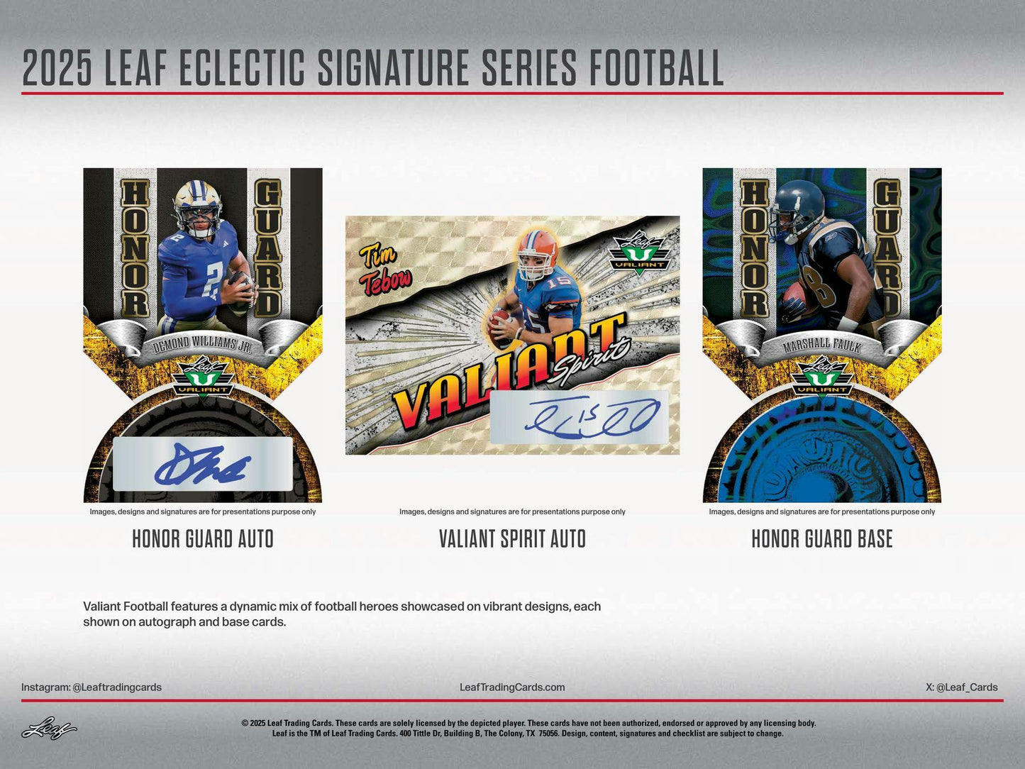 2025 Leaf Eclectic Signature Series Football Mythical Hobby Box | Columbia Sports Cards - Columbia Hobby - Sports Card Boxes - Toploaders - Card Savers