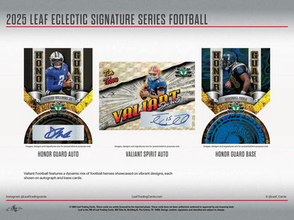 2025 Leaf Eclectic Signature Series Football Mythical Hobby Box | Columbia Sports Cards - Columbia Hobby - Sports Card Boxes - Toploaders - Card Savers