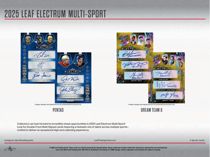 2025 Leaf Electrum Multi - Sport Super Mega Box | Columbia Sports Cards - Columbia Hobby - Sports Card Boxes - Toploaders - Card Savers
