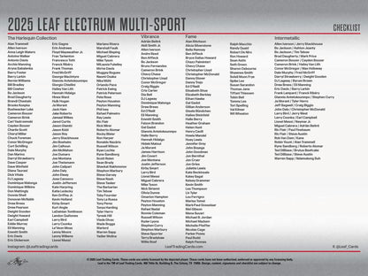 2025 Leaf Electrum Multisport Hobby Box | Columbia Sports Cards - Columbia Hobby - Sports Card Boxes - Toploaders - Card Savers