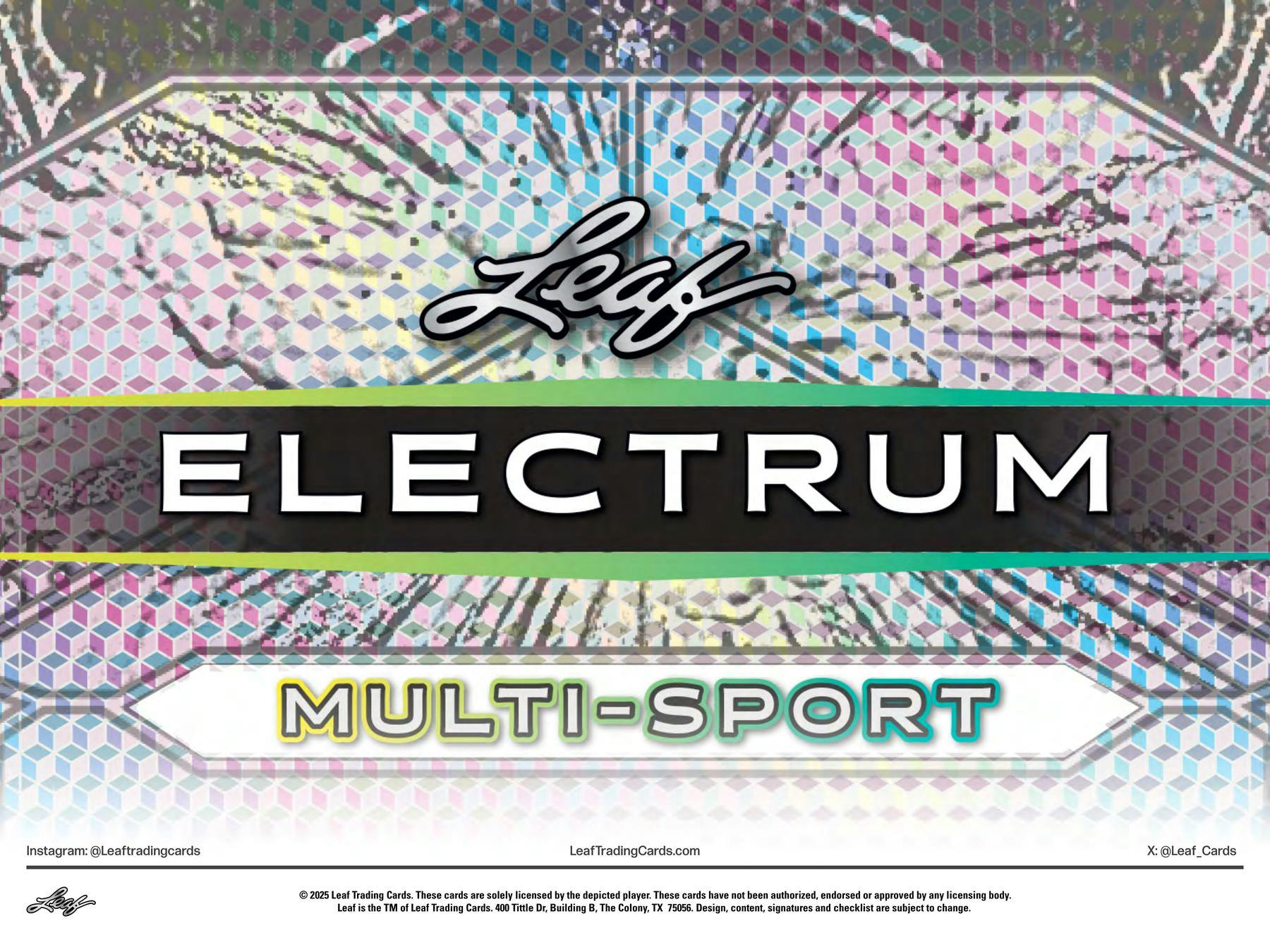2025 Leaf Electrum Multisport Hobby Box | Columbia Sports Cards - Columbia Hobby - Sports Card Boxes - Toploaders - Card Savers