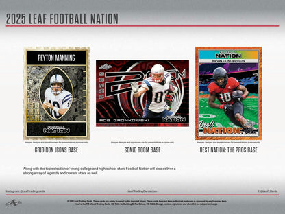2025 Leaf Football Nation Hobby Jumbo Box | Columbia Sports Cards - Columbia Hobby - Sports Card Boxes - Toploaders - Card Savers