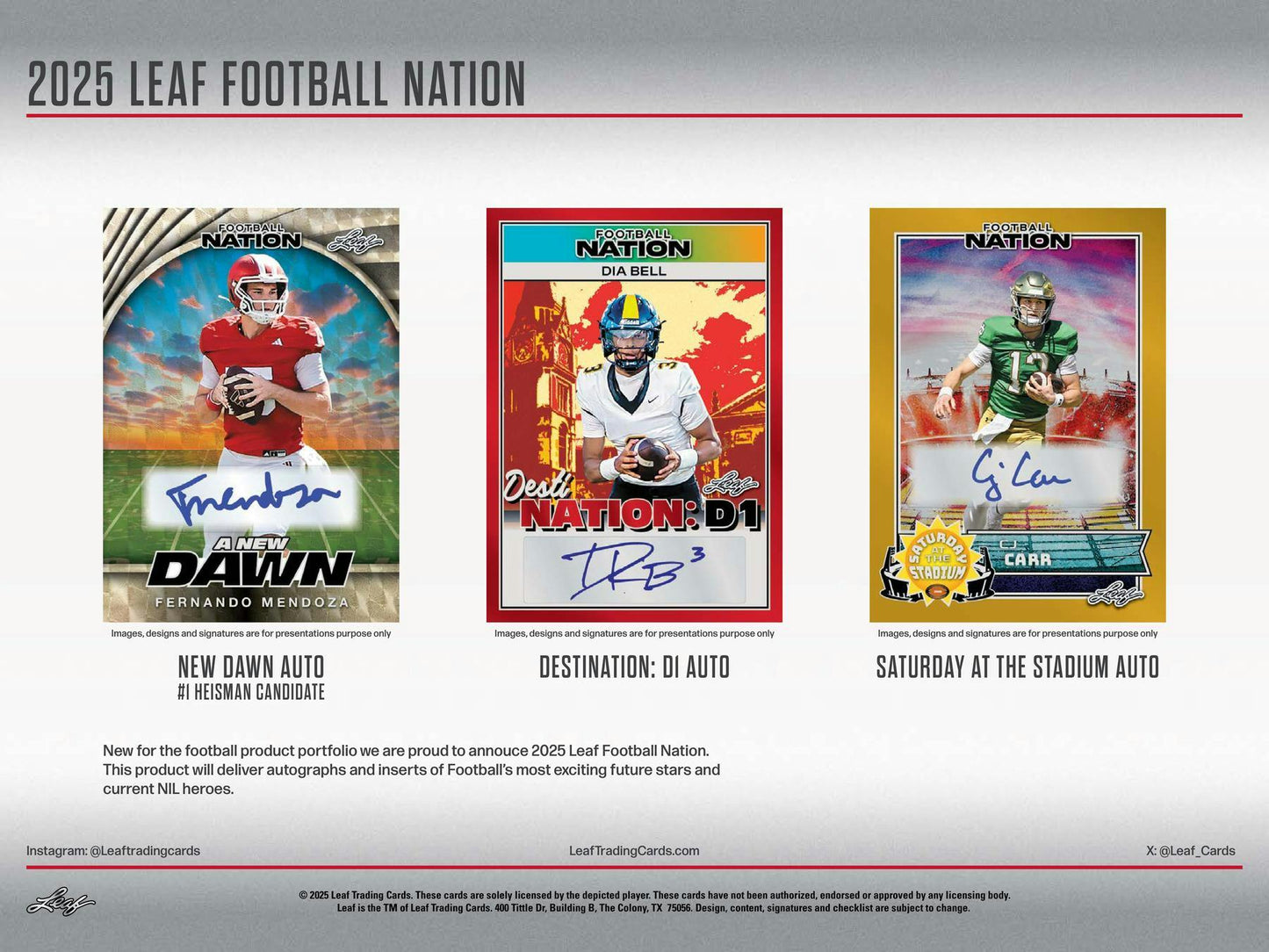2025 Leaf Football Nation Hobby Jumbo Box | Columbia Sports Cards - Columbia Hobby - Sports Card Boxes - Toploaders - Card Savers