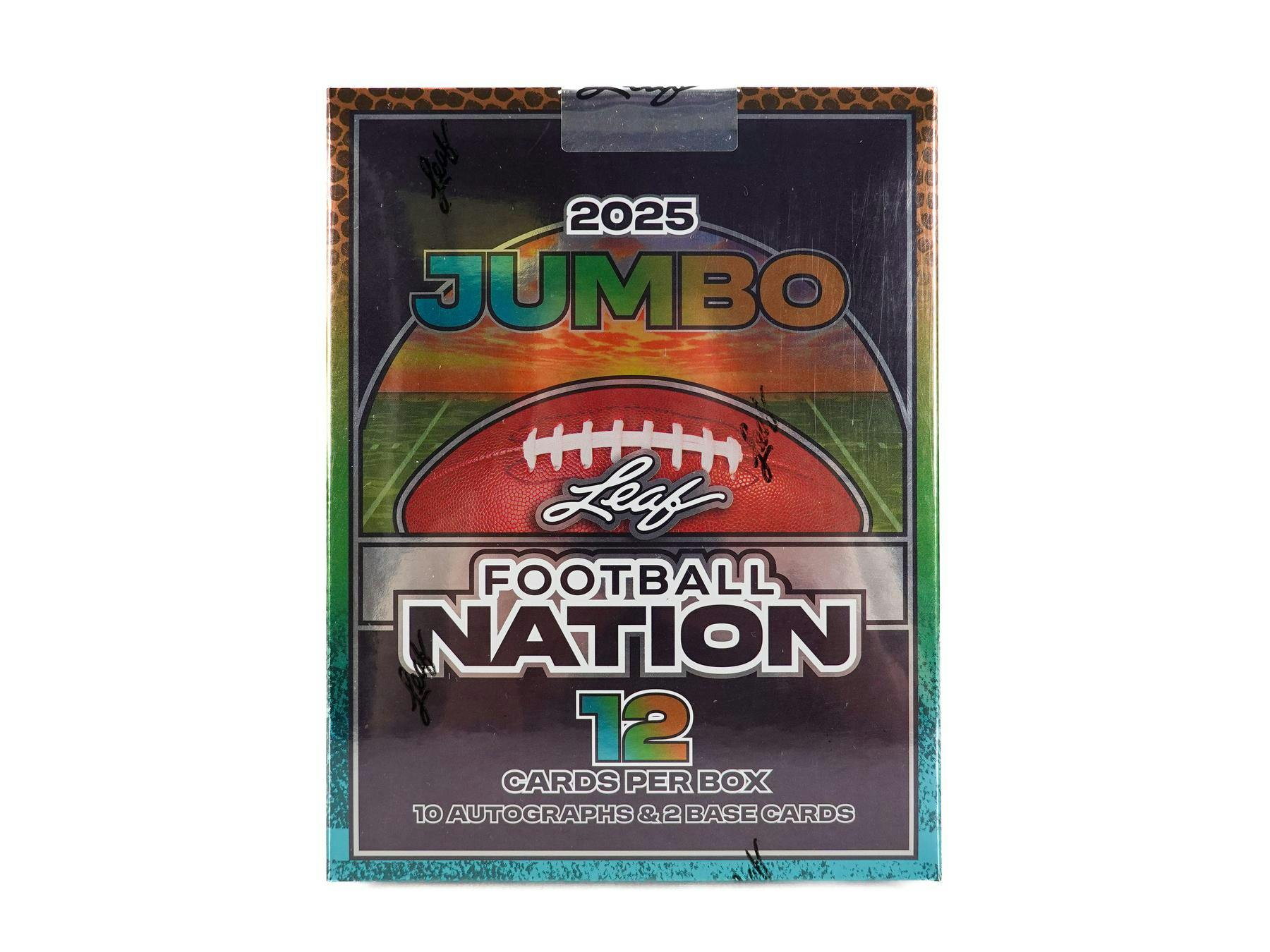 2025 Leaf Football Nation Hobby Jumbo Box | Columbia Sports Cards - Columbia Hobby - Sports Card Boxes - Toploaders - Card Savers